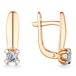 Серьги 26641-100 Золото 